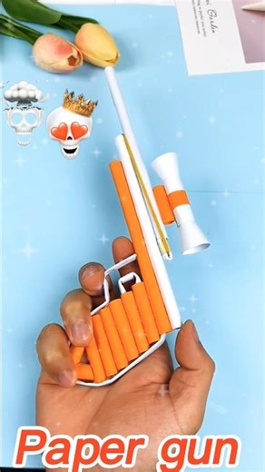 Paper Gan Keise Banaye #paperart #shortvideo #shortsfeed #shorts #short #trendingshorts #papergun