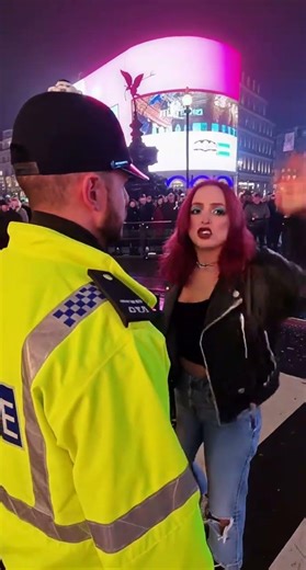 Piccadilly Circus Night Slap & Arrest"