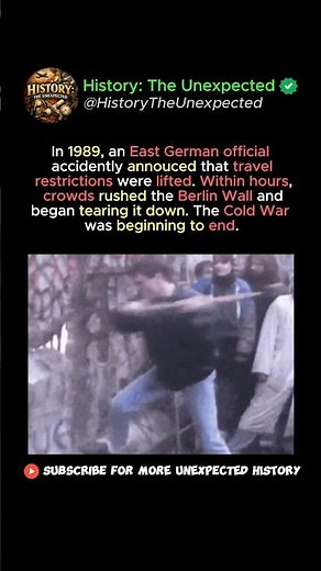 When the Berlin Wall Suddenly Fell… 1989