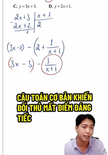 Câu toán cơ bản khiến đối thủ mất điểm đáng tiếc