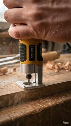 Human hand using palm router #tools #rotaractpower #woodworking #diy