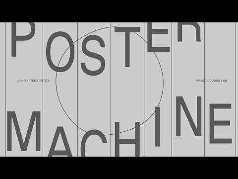 Generative Poster Machine → After Effects Script Workflow