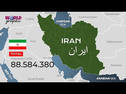 İran Map, Regions, Provinces, Population
