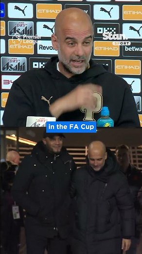 Pep Guardiola is keeping close watch of Vincent Kompany's coaching success 👀 #PremierLeague