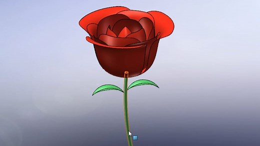 比真花更永恒，用SolidWorks建模一个玫瑰花！