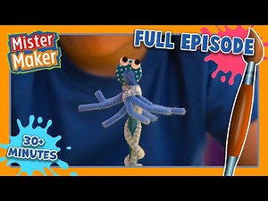 Mister Maker Arty Party 🎨 Episode 9-10 | DOUBLE FULL EPISODE - Arts & Crafts