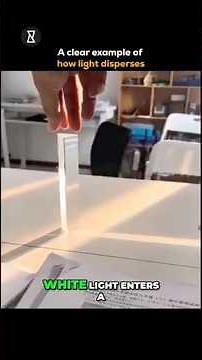 How Light Splits into a Rainbow: Prism Dispersion Explained #trendingshorts #science #facts