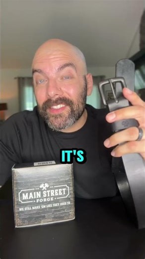 Leather Belt from Main Street Forge