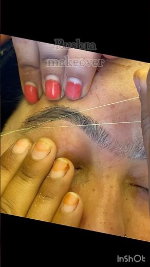 Eyebrows threading tutorial/ Eyebrow threading #eyebrows #threading #shorts #viralvideos #threads