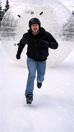 Giant ball game that gets out of control