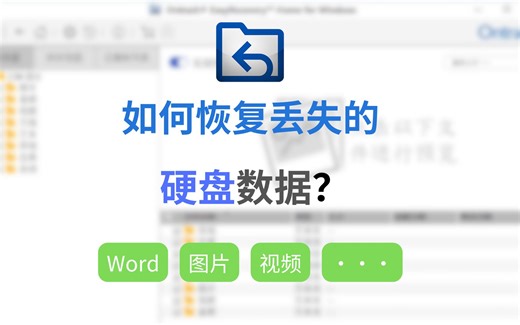 【EasyRecovery】恢复硬盘中误删的文件，word文件恢复， 图片恢复，视频恢复，数据恢复，文件丢失找回