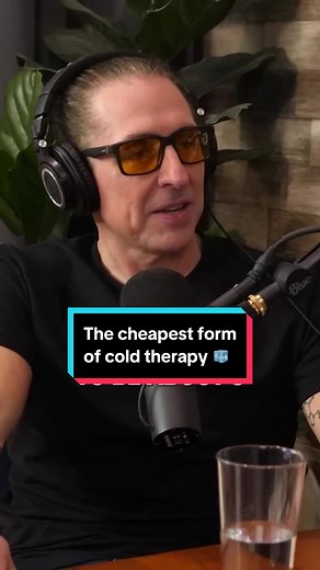 This is the cheapest and easiest way to do cold therapy at home. 🧊 #DaveAsprey #biohacking #biohacker #biohacked #health #wellness #wellbeing #coldtherapy #icebath