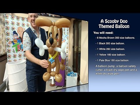 Scooby Doo themed balloon making tutorial