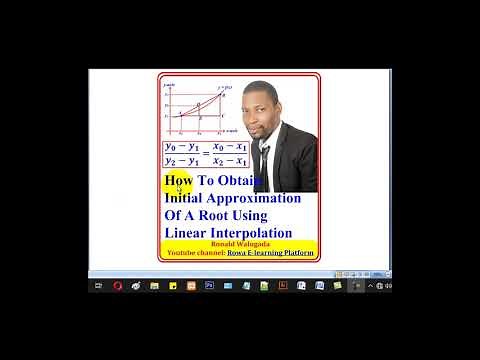 2-How To Obtain Initial Approximation Of A Root Using Linear Interpolation