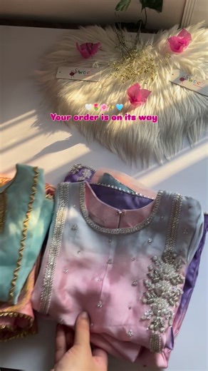 SWOC | HANDMADE CLOTHING BRAND on Instagram: "Thank you for shopping 🩵💝 Product title: Ombre Silk and Roop - Colors and sizes can be customized as per your choice ✨ For prices and ordering:👇🏻 • Website: Swocclothing.com (link is in the bio) • DM us on Instagram @swocclothing • Whatsapp 03001003448 for customized orders."