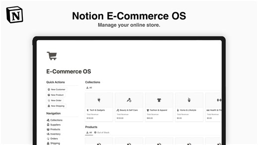 Notion E-Commerce OS