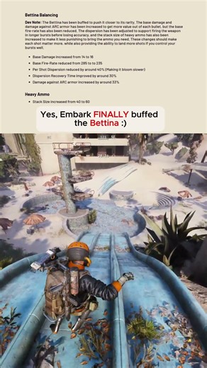 They FINALLY Buffed the Bettina 🔥 | ARC Raiders #arcraiders #gaming #shorts
