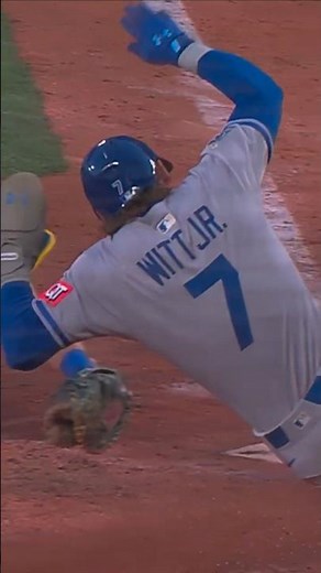 Bobby Witt Jr. Makes an Incredible Slide to Avoid Cal Raleigh's Tag at Home