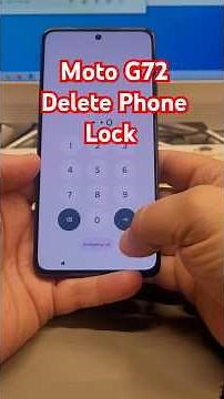 Motorola Moto G72 (XT2255), Delete Pin, Pattern, Password Lock.