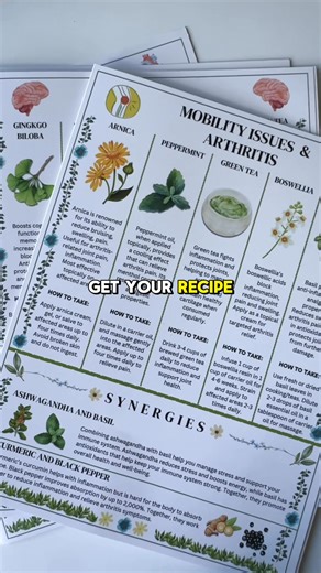🌿 Unlock Herbal Wellness with 6 Powerful Recipe Cards! Support your memory, heart, blood sugar, kidneys, breathing, and mobility & joint health with expertly crafted recipe cards featuring carefully selected herbal synergies, easy recipes, and practical health tips to seamlessly integrate into your daily routine. ✅ 6 Cards, 6 Health Topics – Guided herbal wellness ✅ 5 Herbal Synergies Per Card – Thoughtfully selected combinations ✅ 6 Simple, Effective Recipes Per Card – Easy and delicious ✅ Dur