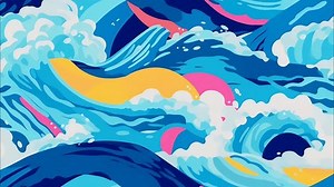 Flat Vector Cartoon Illustration Style Stormy Stock Footage Video (100% Royalty-free) 3725572553 | Shutterstock