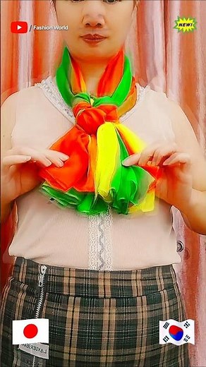 Learn scarf tying techniques that are stylish, elegant, and easy to follow