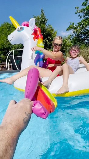 Jonathan Joly | We got a new swimming pool, and this time I went big I got the biggest above ground pool that exists 🎉 #sacconejolys #swimmingpool | Instagram