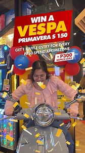 YOU could be cruising on a brand-new scooter 🏍️✨ Here's how to win: 1️⃣ Reload a minimum of P750 using the Timezone Fun App or at any Timezone venue to earn a raffle entry 2️⃣ Submit the receipt at https://bit.ly/drivetofun Over P1.5 MILLION worth of prizes to be raffled off! Don't miss this chance to rule the road! Reload today: https://bit.ly/3Uu41Pj #JoinTheFunAtTimezone | Timezone Philippines