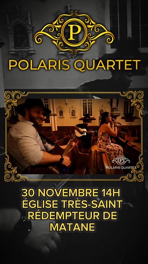 Matane, on vous prépare un après-midi tout en voix, en atmosphère et en classiques réinventés. On a hâte de remplir l’église de musique. Les enfants de 12 ans et moins entrent gratuitement avec un adulte. 30 novembre — Église Le-Très-Saint-Rédempteur 14H00 | Polaris Quartet