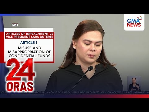 VP Duterte's response to Articles of Impeachment publicized | 24 Oras