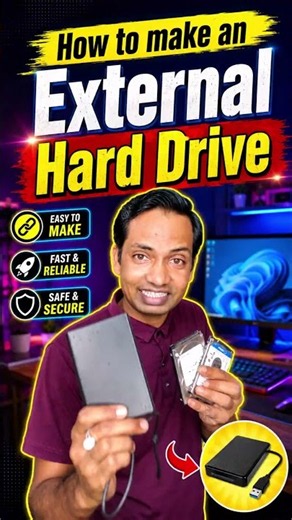 How to make an External Hard Drive from an old Laptop with Easy Way #hdd #shorts #tech #laptop