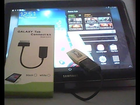 Conectar una Tablet android a un dispositivo externo(USB Pendrive. de ejemplo un Galaxy Tab