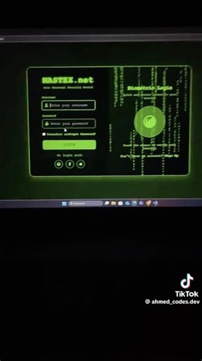 Login Form MATRIX HTML CSS 🔥 💥 💀 ☠️