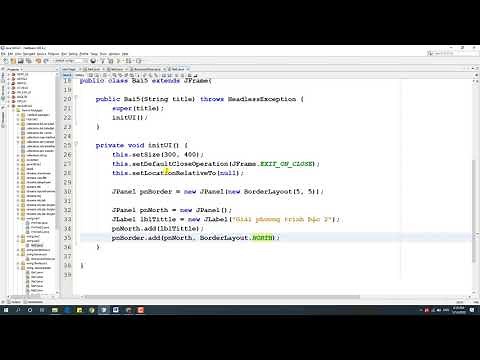29. Thiết kế giao diện giải phương trình bậc 2 (Ví dụ 5)