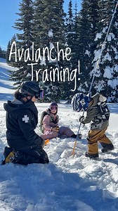 Avalanche Training! Kind of…Beacon Parks are a great resource at some ski resorts that allow you to practice your beacon and probe use by using your own beacon and probe to locate one of the buried beacons, replicating an avalanche victim search in a controlled environment. The kids had been looking forward to doing the Beacon park with Uncle Brandon for a long time and we’re stoked to get some real world practice using avalanche beacons! Beacons (and shovel/probe) are worn by all group members 