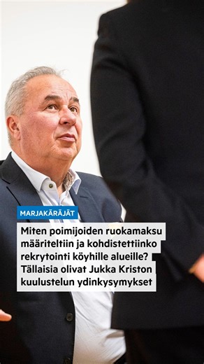 Lapin Kansa on Instagram: ""Miten poimijoiden ruokamaksu määriteltiin ja miksi passit kerättiin pois?" ⁠ ⁠ Marjayrittäjä Jukka Kristo vastasi syyttäjien tiukkoihin kysymyksiin Lapin käräjäoikeudessa ihmiskauppasyytteisiin liittyen. ⁠ ⁠ Katso videolta kuulustelun ydinkohdat ja lue koko juttu Lapin Kansasta – syyttäjien kuulustelu kesti vain kaksi tuntia, mutta paljasti paljon marjabisneksen kulisseista.⁠ ⁠ Linkki juttuun biossa.⁠ ⁠ 🖋️: Tiia Haapakangas⁠ 📸: Jussi Leinonen⁠ 🖥️: Anssi Jokiranta⁠ 