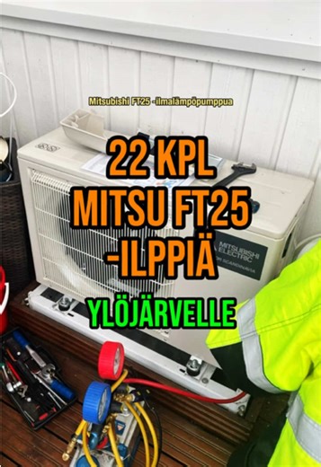 22 ilmalämpöpumpun asennus valmis taloyhtiöön Ylöjärvelle! Tämä urakka aloitettiin viime joulukuussa juuri ennen lomia, silloin vaihdettiin ongelmallisemmat pumput ensin. Nyt tämän vuoden puolella vaihdettiin ja asennettiin loput 11 ilmalämpöpumppua. Pumpuiksi valikoitui luotettava ja monivuotinen Mitsubishi Electric FT25. Edellinen asennusfirma oli tehnyt hommansa vähän sinnetänne, joihinkin asuntoihin oli huonosti asennettujen poistovesiputkien vuoksi valunut vedet sisälle… 😒 Ei näin! Vanhat