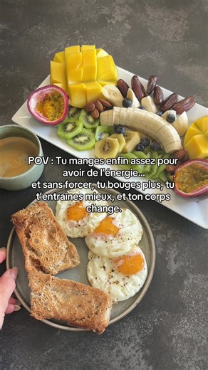 Donne à ton corps le bon carburant. Choisis l’abondance plutôt que la privation. Bouge. Profite. Le reste viendra.❤️ #petitdejeuner #abondance #healthycooking #pertedepoid #fatloss