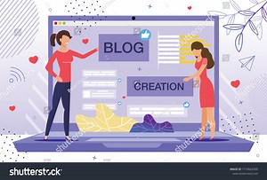Blog Creation Starting Personal Lifestyle Vlog Stock Vector (Royalty Free) 1710662905 | Shutterstock