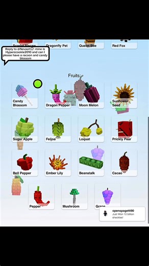 Lily of the valley seed , candy blossom codes 2025 #candyblossom #seed #fyp #growagarden #viral #roblox #robloxgames | Grow a garden