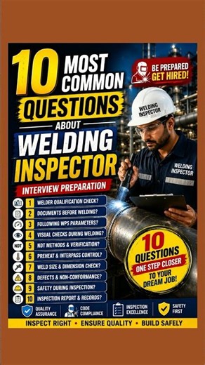 QA/QC Welding Inspector Interview Preparation #job #qc #qualityassurance