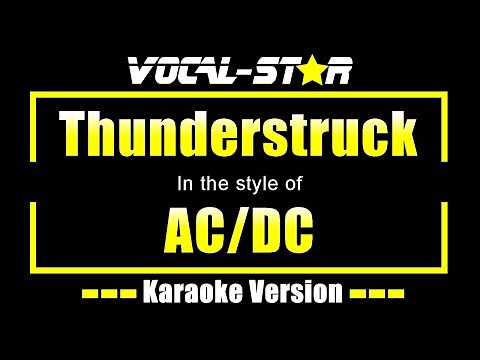 Thunderstruck Karaoke | AC/DC Karaoke Version