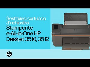 Sostituzione della cartuccia d'inchiostro | Stampante e-All-in-One HP Deskjet 3510, 3512