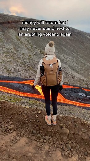 experiences > possessions 🌋 #iceland #volcano #travel #moneywillreturn