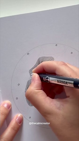 Abstract art with lines: letting the process unfold