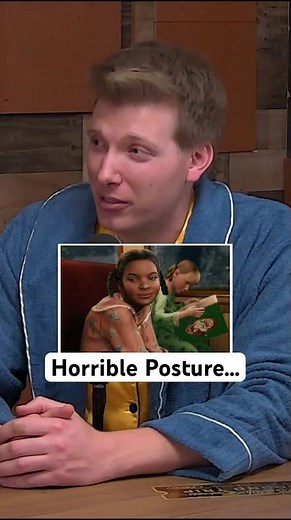 Boy from Polar Express talks about the girl's bad posture...