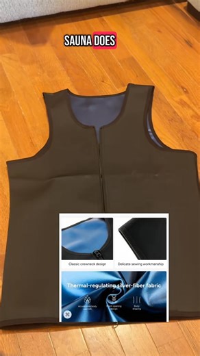 No need to run to a sauna when you only have to wear this vest! #sauna #sweaty #sweating #benefits #routine #abdomen | Frida Babb