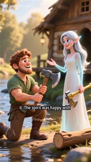 One wood cuter and princess 🤩#shorts #youtubeshorts