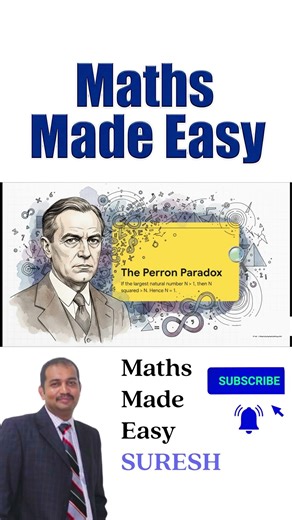 [⚡ ENG SHORT] Perron's Paradox & The Ultimate Math Courage | May 6 #MathsMadeEasySuresh