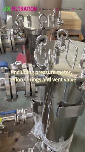 JX Filtration-Duplex Single Bag Filter Housing | Food Grade Polishing#machine #manufacturing
